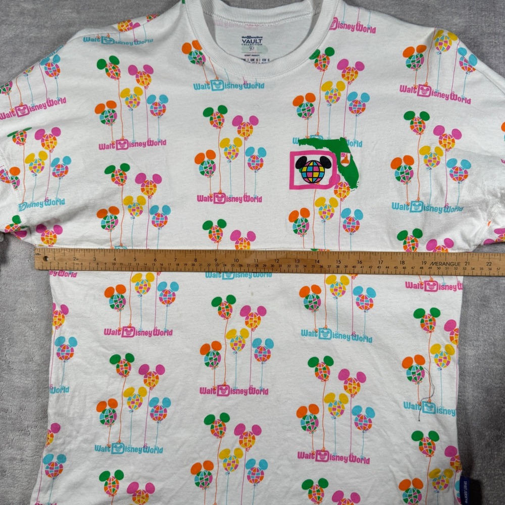 Disney Shirt Mens Small White Vault Collection 50th Anniversary Spirit Jersey - Picture 13 of 14